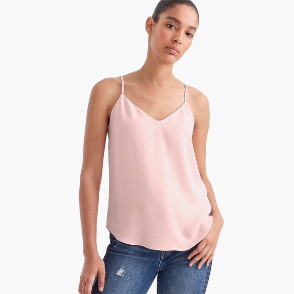 J. Crew Tops - J. Crew V-Neck Camisole in Pale Pink / Blush